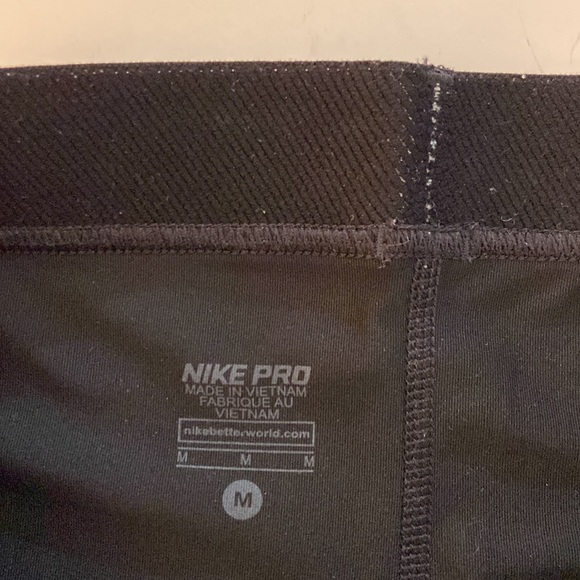 NIKE Pro Training Compression Running Workout Capri Leggings Sz Medium - Picture 6 of 7